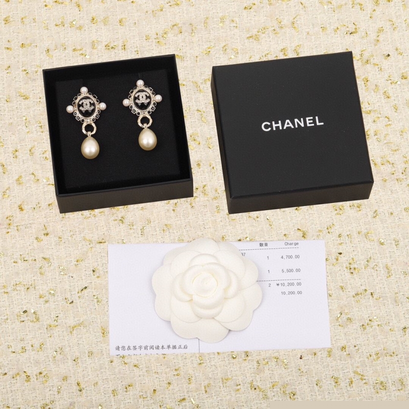 Ch*el earrings